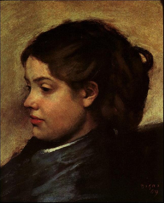 Edgar Degas Madamoiselle Dobigny oil painting picture